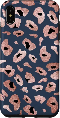 Vista 11 de Rose Leopard Print Blue Cheetah Jaguar Pattern Case for iPhone 17