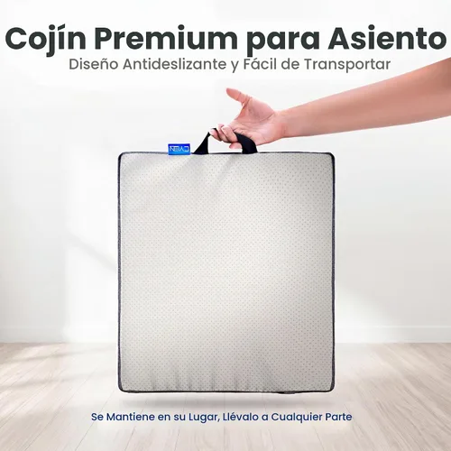 Vista 6 de Cojín de asiento de ventilación para teclado con diseño innovador de disipación de calor, 90 celdas de espuma viscoelástica independientes con base