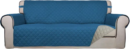 Vista 169 de PureFit - Funda de sofá acolchada reversible, protector de muebles impermeable, funda de sofá lavable con espuma antideslizante y correas elásticas