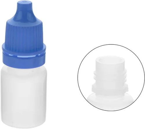 Vista 6 de Othmro 50 botellas de plástico de polietileno de 0.2 onzas, botellas de plástico de polietileno de 0.2 onzas, botellas de gotero de ojos