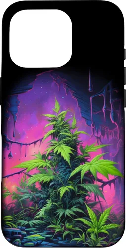 Vista 20 de 420, Colorful Weed Phone Accessory, Pink, Green & Purple Case for iPhone 16