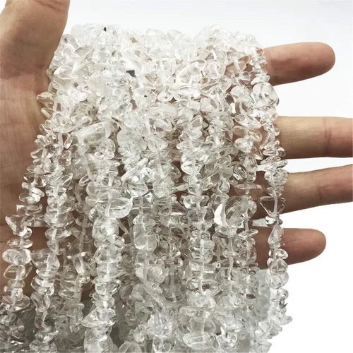 Vista 23 de Cuentas de ágata india de 0.197-0.315 in para la fabricación de joyas, cristal curativo de forma irregular, suministro de cuentas sueltas, paquete