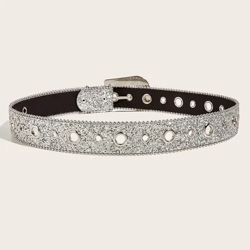 Vista 5 de RICHTRUE Y2k Accessories - Cinturón Y2k con diamantes de imitación para mujer, ropa Y2k, cinturones de moda Y2k