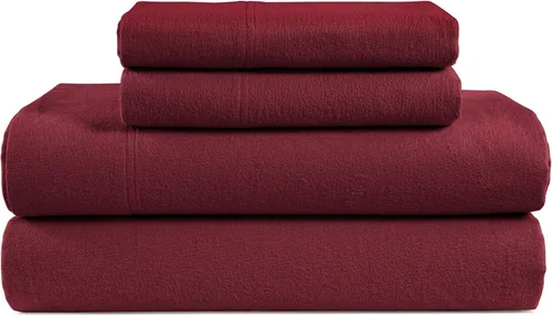 Vista 20 de LANE LINEN Sábanas de franela 100% algodón, doble cepillado para mayor suavidad, ropa de cama transpirable de algodón ligero tamaño matrimonial