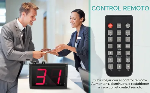 Vista 3 de Contador de regazo hacia arriba abajo Contador digital de 4 pulgadas