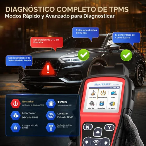 Vista 6 de Autel MaxiTPMS TS508WF KIT, TPMS Programming Relearn Tool, Lifetime Update