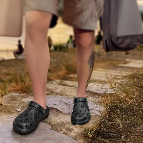 Vista 7 de BULLIANT Zuecos para Hombre, Sandalias de Mules Cómodas para Hombre y Mujer con Plantilla Acolchada y Soporte de Arco - EVA Ligera