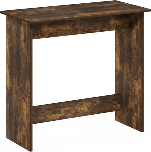 Vista 5 de Furinno Simplistic - Escritorio rústico para computadora de 31 pulgadas, escritorio de oficina pequeño, escritorio rectangular de oficina en casa