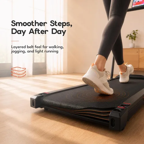 Vista 6 de Cybergoing Caminadora T12 Walking Pad para el hogar con tecnología Bosch®