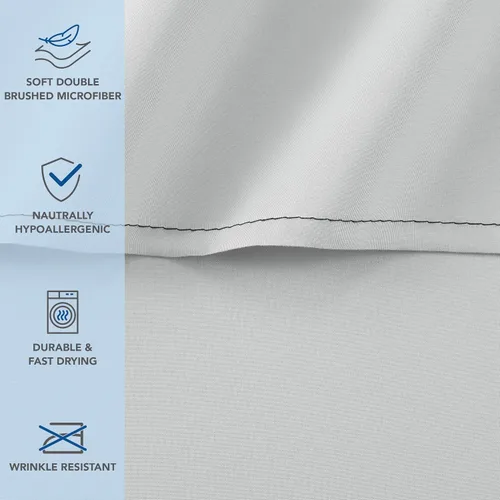 Vista 2 de Arkwright - Sábanas encimeras a granel de tamaño individual, paquete de 6 unidades, sábana superior hipoalergénica de microfibra cepillada suave