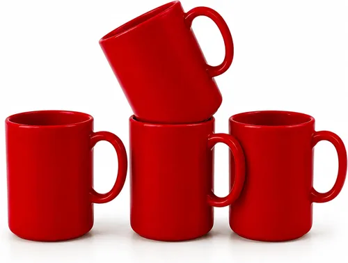 Vista 3 de Omniware 1010165 Tazas clásicas, juego de 4, 11 onzas, berenjena