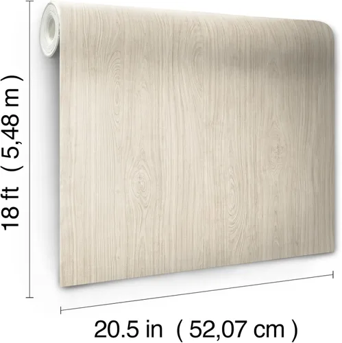 Vista 7 de RoomMates RMK12671PL - Papel tapiz de madera de cerezo cálido para despegar y pegar