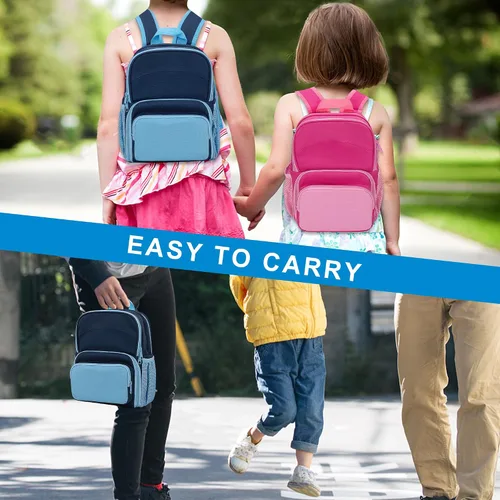 Vista 6 de LoDrid - Mochila compatible con Tonie Box 2/1, varios bolsillos para auriculares Estuche de transporte para cargador y accesorios, bolsa