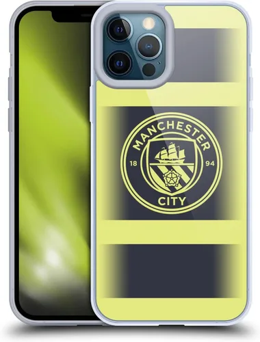 Vista 25 de Head Case Designs Funda de gel con licencia oficial del Manchester City Man City FC Away 2022/23 [protección de grado militar] compatible con Apple