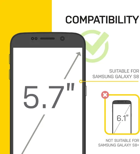 Vista 7 de OtterBox 77-54519 Defender Series Funda para Samsung Galaxy S8 solamente (protector de pantalla no incluido)