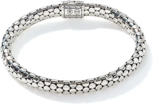 Vista 4 de Pulsera de cadena de 0256in de plata con lunares