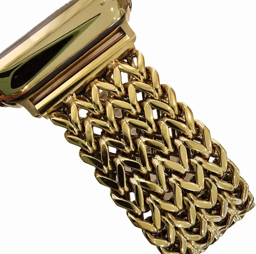 Vista 10 de Adjustable Fashion Chain Link Bracelet Band Compatible with Apple Watch