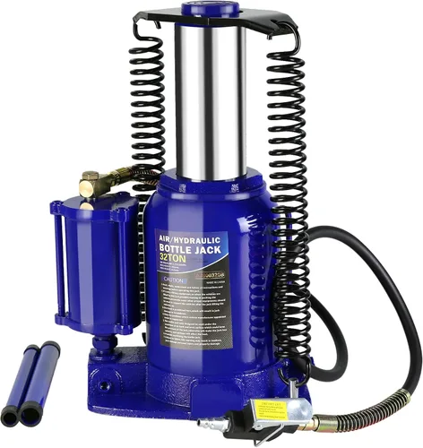 Vista 8 de Gato Hidráulico de Botella de Aire de 20 Toneladas con Bomba Manual de Mano, Elevador de Reparación de Servicio Pesado para Camión Automático