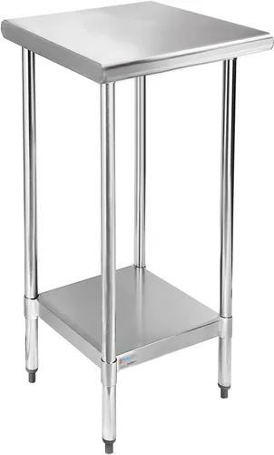 Vista 11 de STABLEINK Mesa de acero inoxidable con protector contra salpicaduras de 30 Con Backsplash