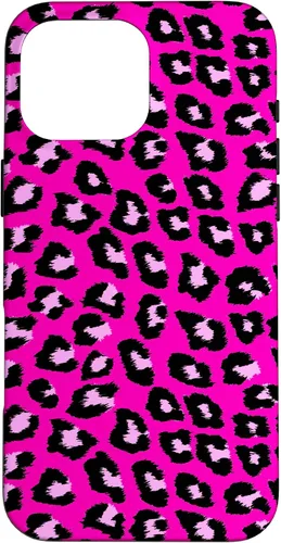 Vista 19 de McBling - Carcasa para iPhone 17, diseño de leopardo y guepardo rosa intenso