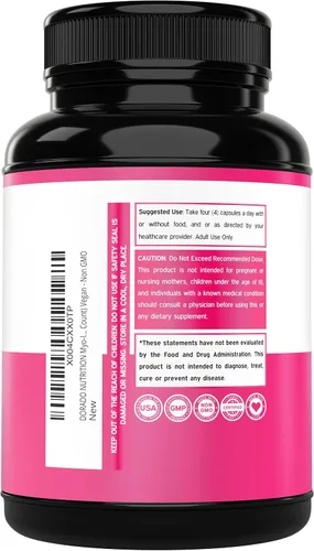 Vista 3 de Suplemento de Myo-Inositol y D-Chiro Inositol para Mujeres (120 Cápsulas, 2050mg por Porción, Relación Ideal 40:1 Myo Inositol) Equilibrio Hormonal