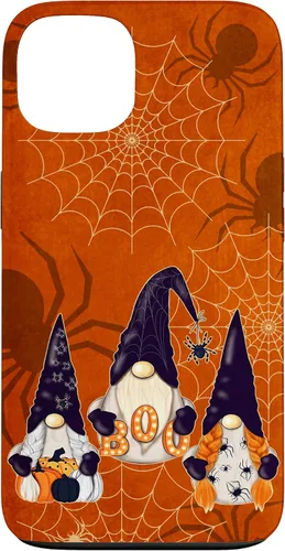 Vista 7 de iPhone 16 Spooky Halloween Gnomes Pumpkin Spider Pattern Witchy Boo Case
