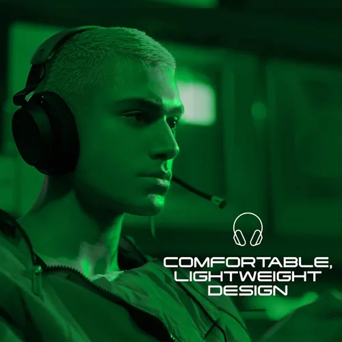 Vista 4 de Skullcandy SLYR Pro Auriculares multiplataforma con cable para juegos, percepción de sonido mejorada, micrófono AI, funciona con Xbox Playstation