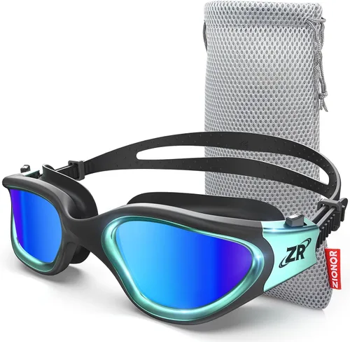 Vista 11 de ZIONOR G1 MAX - Gafas de natación polarizadas antivaho para hombres y mujeres A (polarizado + humo brillante)