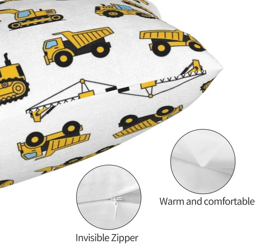 Vista 3 de Funda de cojín rectangular de terciopelo de felpa para cama, sofá, silla de oficina, compatible con equipos de construcción, carretillas elevadoras