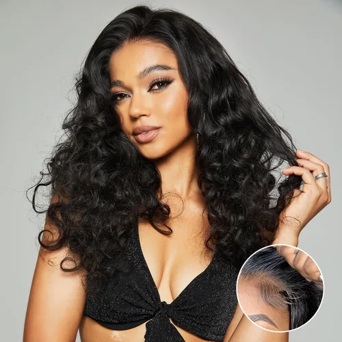 Vista 11 de Peluca Bob sin pegamento de llevar y usar cabello humano liso, 6x4 precortada con encaje HD sin pegamento, prearrancada, pelucas con cierre frontal