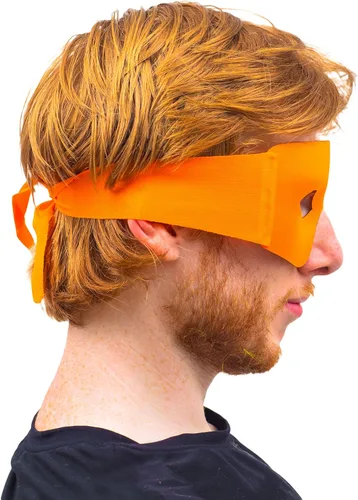 Vista 2 de Máscara de ojo de tortuga de superhéroe ninja para disfraz de Halloween