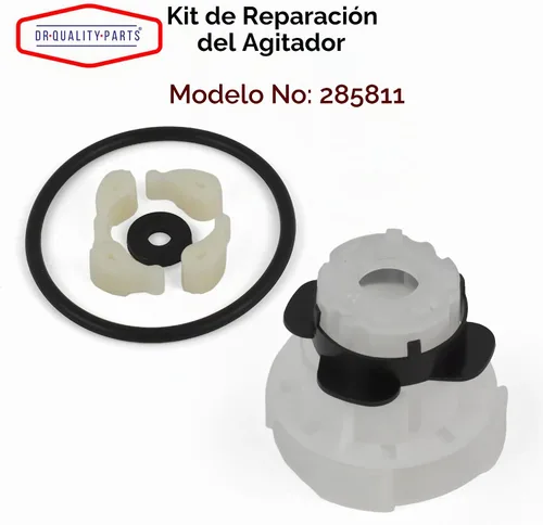 Vista 2 de Kit de reparación de agitador 285811 de alta calidad - Para lavadora Whirlpool y Kenmore