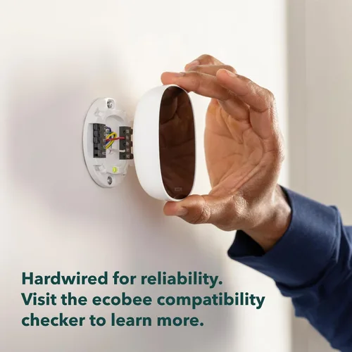 Vista 8 de ecobee Smart Thermostat Essential - Termostato Wi-Fi programable certificado Energy Star - Funciona con Siri, Alexa y Google Assistant