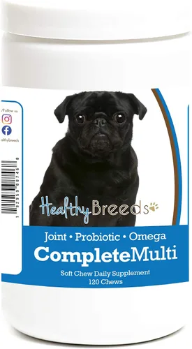 Vista 74 de Healthy Breeds Affenpinscher todo en uno multivitamínico suave masticable 120