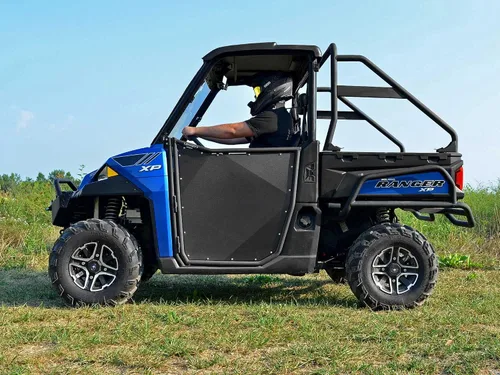 Vista 4 de SuperATV Puertas de aluminio compatibles con Polaris Ranger XP 900 2013+, ver ajuste, resistencia extra, recubiertas en polvo, resistentes a
