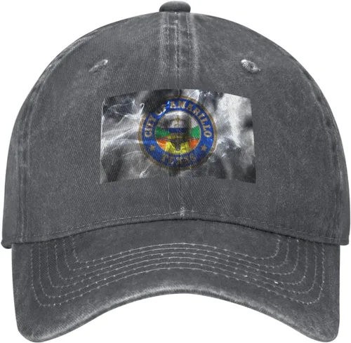 Vista 9 de Amarillo Texas Seal Baseball Cap for Men Women Hats Adjustable Dad Hat Cotton Caps