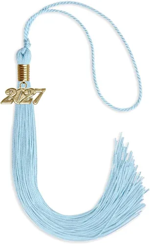 Vista 93 de Endea Graduation - Borla de un solo color con fecha dorada (Oro Antiguo, 2020)