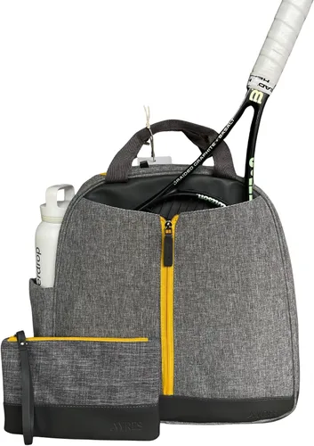 Vista 12 de AYRES Mochila de tenis – Amplia bolsa de tenis, pádel y pickleball para mujer Compartimento para raqueta de acceso rápido (para 2) Bolsa