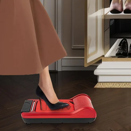 Vista 3 de Máquina de película para zapatos, 22.83 x 9.65 x 5.91 pulgadas, dispensador automático de cubiertas de zapatos, dispensador portátil para zapatos