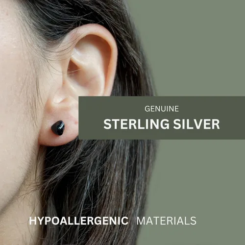 Vista 54 de Pendientes de tuerca de cristal de piedra natal aleternativa para mujer y hombre