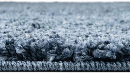 Vista 4 de Unique Loom Shaggy Chic Collection Alfombra de área, lanudo (2' x 3' 1", rectangular, azul arándano)