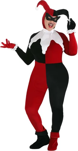 Vista 2 de Disfraz de Harley Quinn de lujo de talla grande