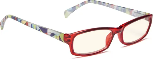 Vista 7 de Gafas de computadora de moda para mujer, diseño de patrones (azul, 0.00)