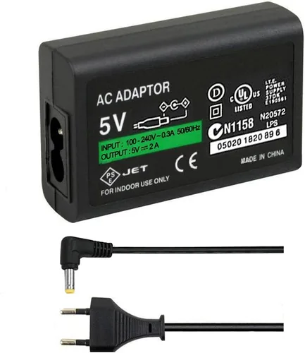Vista 4 de OSTENT EU Home Cargador de pared Adaptador de CA Cable de alimentación Cable para Sony PSP 100020003000 consola