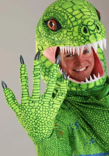 Vista 4 de Disfraz de Iguana para adulto