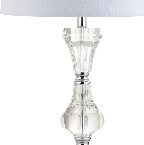 Vista 5 de Eyely EYL2040A Thatcher - Lámpara de mesa LED de cristal de 25 pulgadas para sala de lectura, sala de estar, oficina, dormitorio, transición