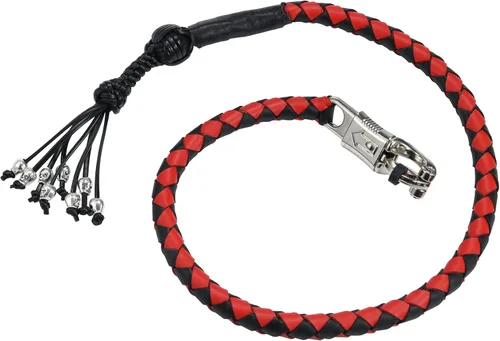 Vista 18 de Biker Whip - Látigo para motocicleta de 36 pulgadas, accesorios de manillar para motocicleta, látigos trenzados de cuero genuino para motocicletas