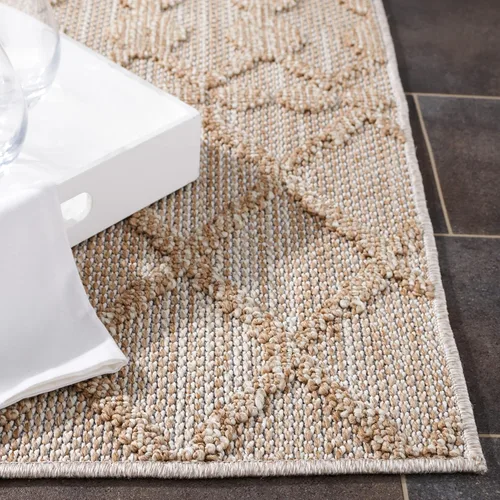 Vista 5 de SAFAVIEH Global Collection - Alfombra de pasillo, 2 pies 2 pulgadas x 8 pies, diseño beige y marrón, no desprende pelusa y de fácil cuidado