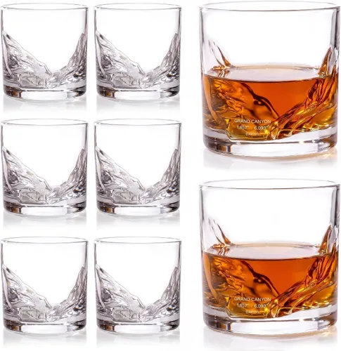 Vista 18 de LIITON Denali Mountain Old Fashioned - Vasos de whisky (2 unidades), regalo