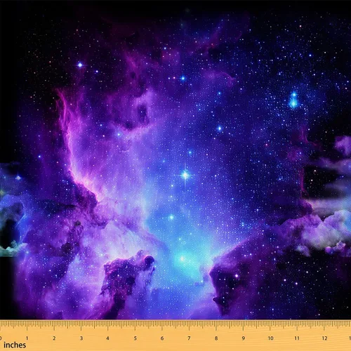Vista 16 de Tela de tapicería Sun Moon para sillas, tela bohemia con constelación del espacio exterior para exteriores, por The Yard, tela decorativa de galaxia